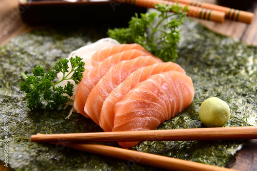Salmon Sashimi - Japanese food