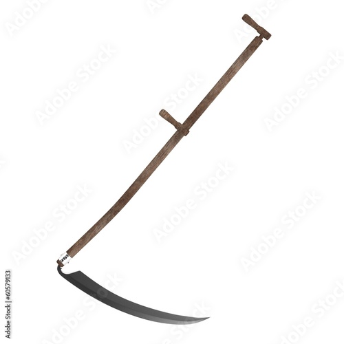 realistic 3d render of scythe