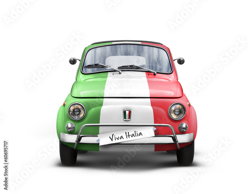 Voiture Italienne sur Fond Blanc