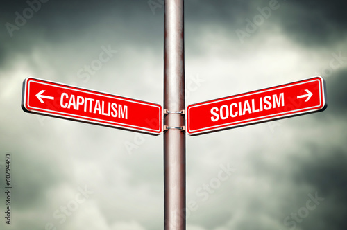 Capitalism or Socialism concept