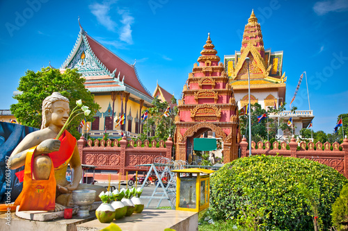 Wat Ounalom Pagoda, Phnom Penh, Cambodia.