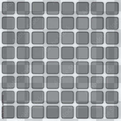 Abstract grey background - chess and 3d cubes