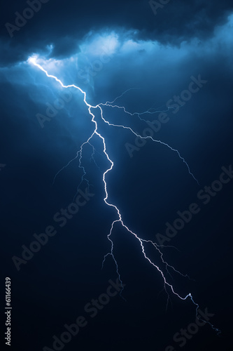 Lightning with dramatic cloudscape