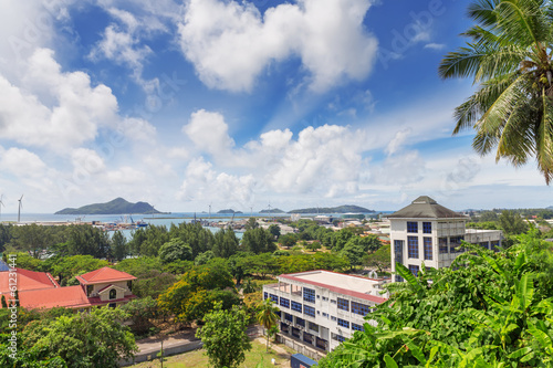 A view of Seychelles capital Victoria, Mahé