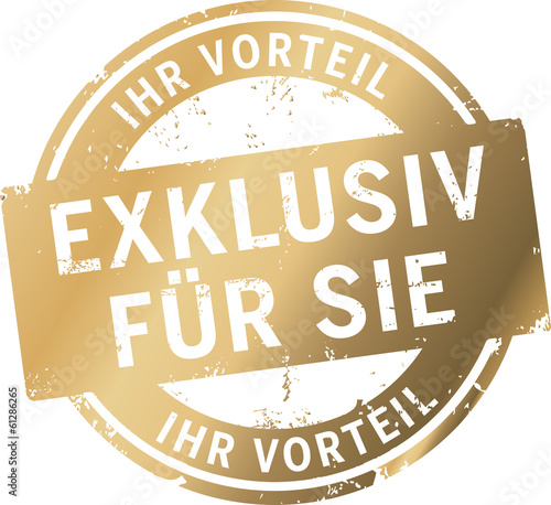 Sticker Gold Exklusiv für Sie