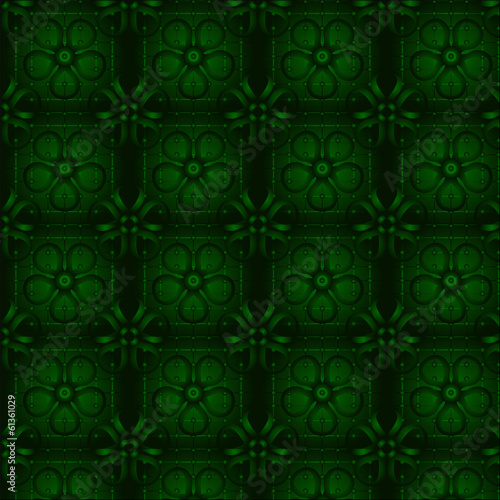 Floral green wallpaper. Seamless