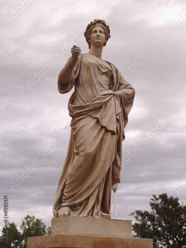 Greco-Roman style garden statue