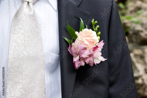 Groom's boutonniere