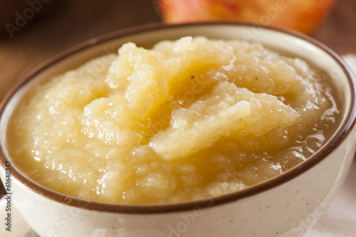 Healthy Organic Applesauce with Cinnamon