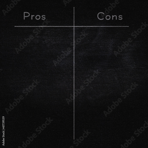 pros and cons on blackboard