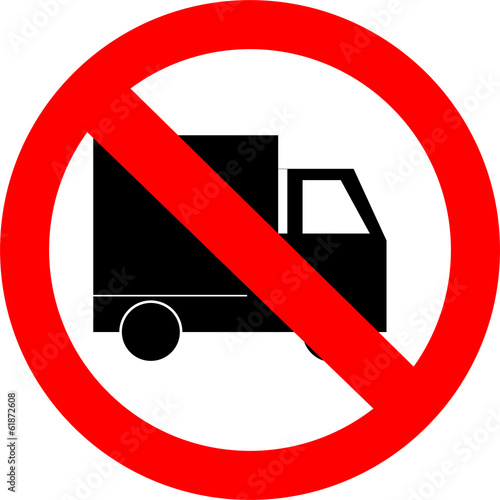 Zakaz auto ciężarowe