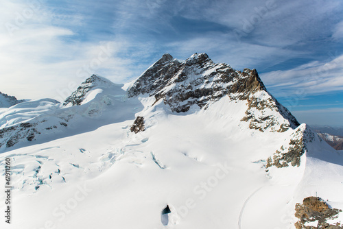 Jungfraujoch, Part of Swiss Alps Alpine Snow Mountain