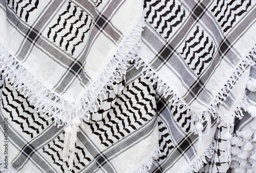 Arabic scarf, keffiyeh texture background