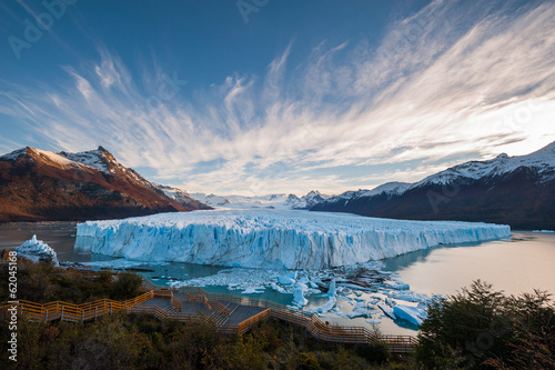 Perito Moreno Glacier in the autumn afternoon, Argentina.