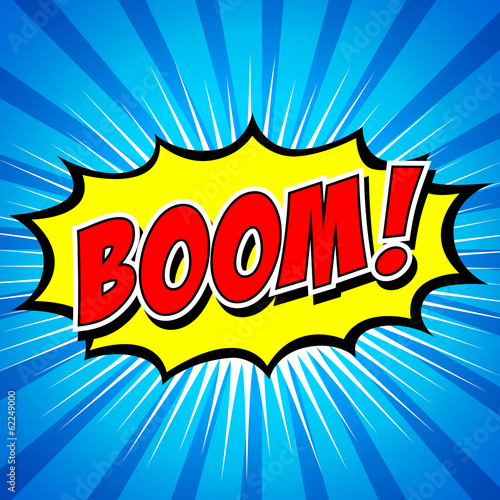 Boom! - Comic Speech Bubble, Cartoon