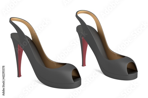 realistic 3d render of shoes