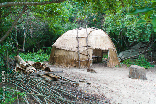 Native American wigwam hut