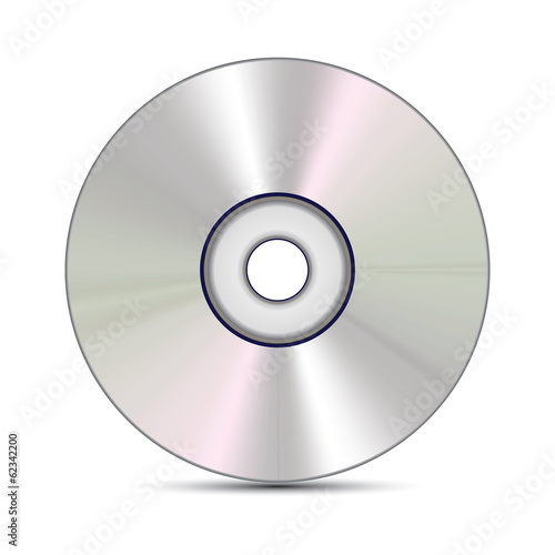 CD isolated on White