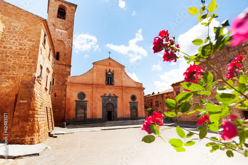 Square and Church of St. Donato. Civita di Bagnoregio