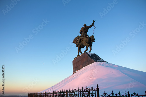 Monument of Salawat Yulaev in Ufa, Russia