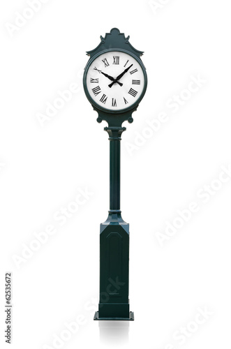 Watch vintage green isolated