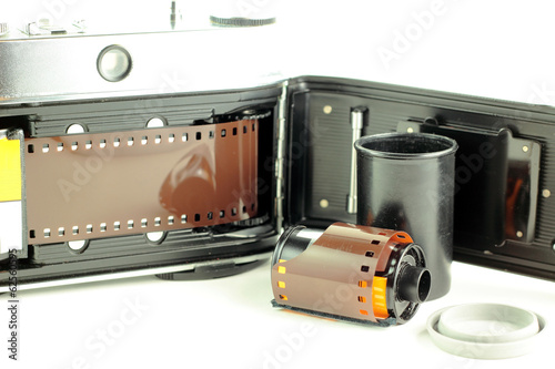 Vecchia fotocamera a pellicola