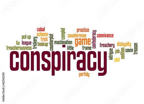 Conspiracy word cloud