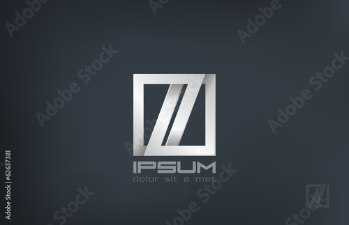 Luxury fashion jewelry abstract vector design. Infinity icon