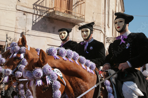 Sartiglia of Oristano, traditional carnival of Sardinia, Italy