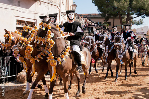 Sartiglia of Oristano, traditional carnival of Sardinia, Italy