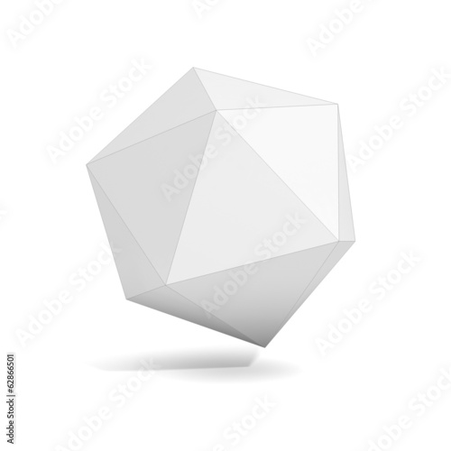 abstract geometric 3d object, polyhedron variations set