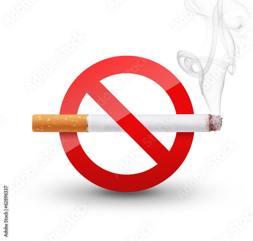No Smoking Sign isolated on white background