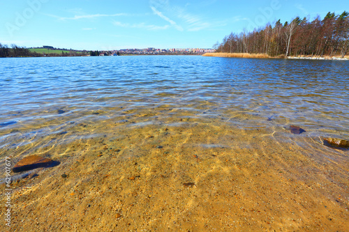 The Bolevak Lake (Bolevecky rybnik).Pilsen, Czech Republic.