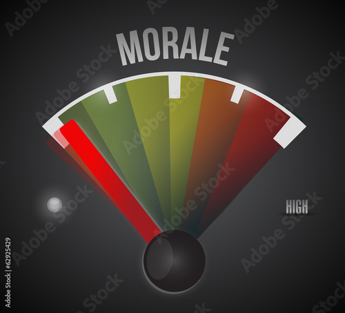 low morale illustration design