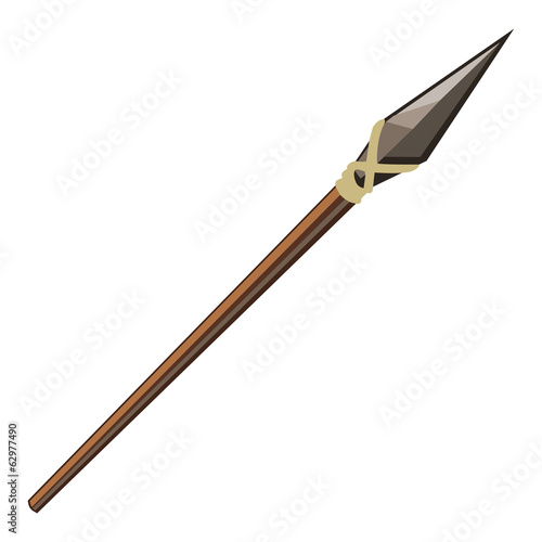 spear isolated illustration