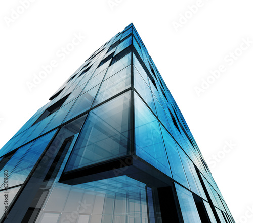 Abstract architecture white isolated