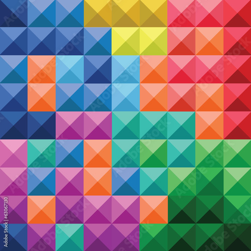 Abstract colorful squares pattern