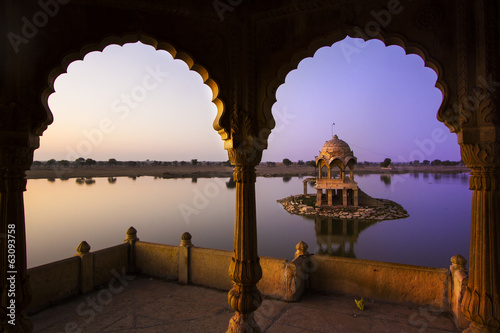 Gadi Sagar lake in Jaisalmer, Rajasthan, India
