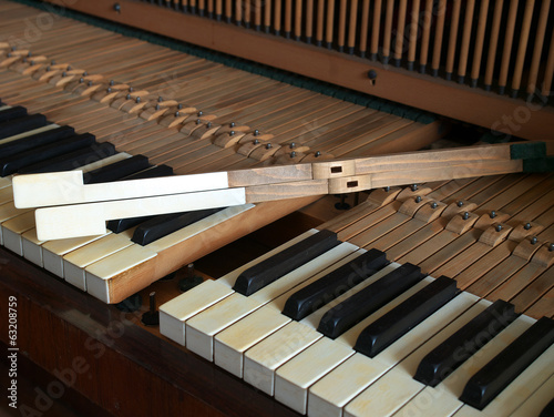 Piano under repair