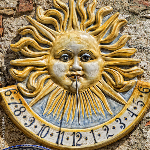 ceramic sundial meridian