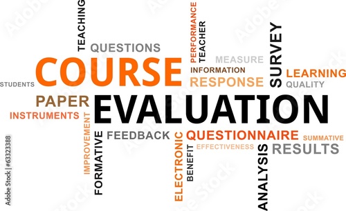 word cloud - course evaluation