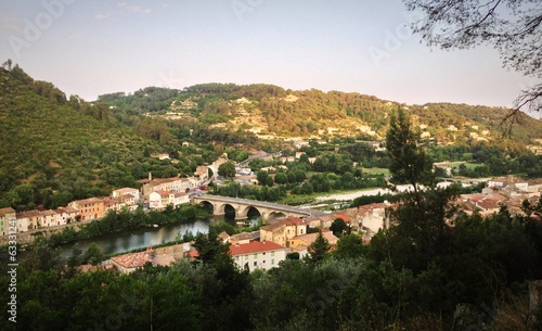 anduze from the top of the hill