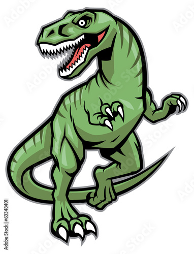 Raptor dinosaur mascot