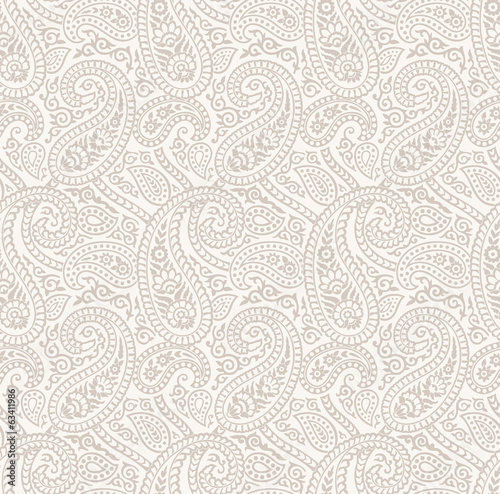 Seamless vector paisley background