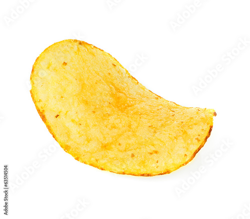 Potato chips isolated