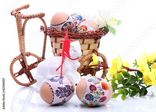 Easter decoration on table