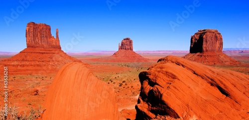 Famous Wild West view over Monument Valley, Arizona, USA