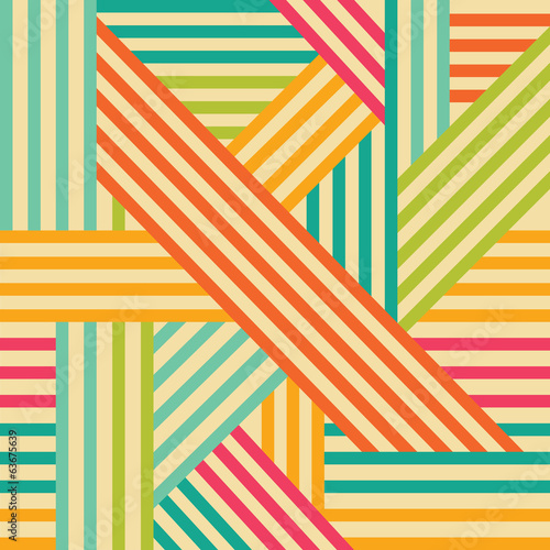 Abstract seamless pattern. Colored intersecting lines.