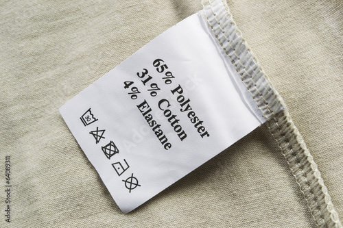 Fabric composition label