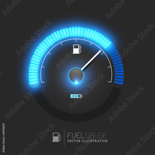 Fuel Gauge Vector